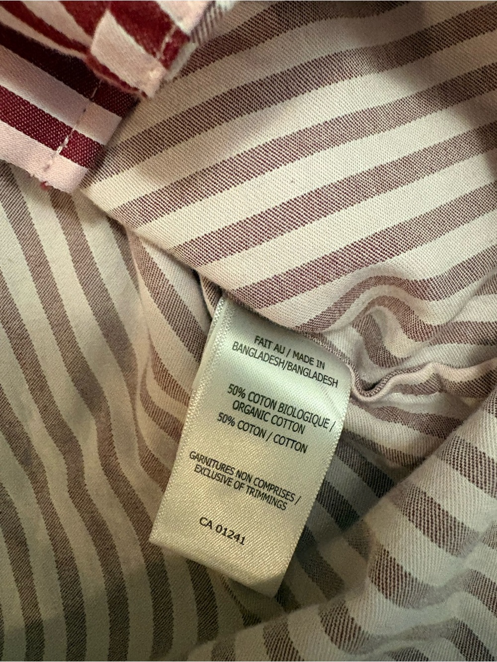 Pink striped button down - Picture 4 of 4